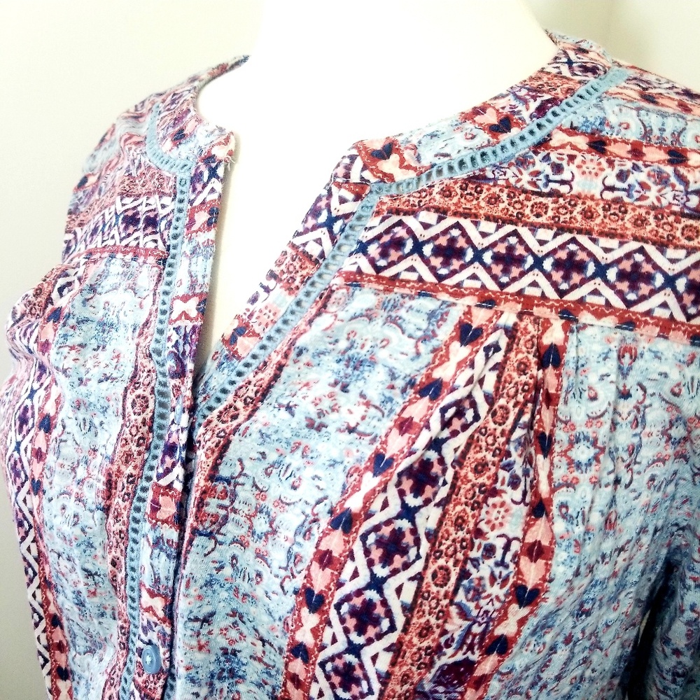 Style & Co. bohemian top Size LP